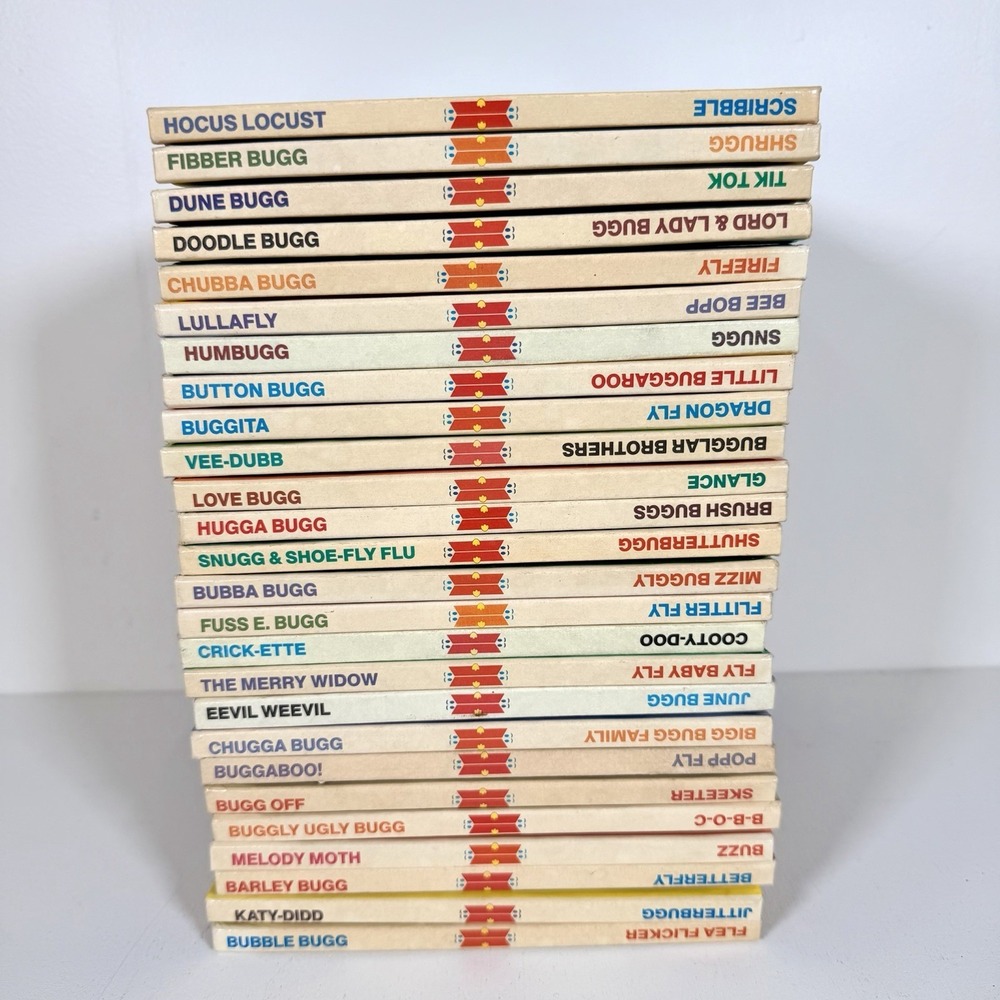 Complete Set! Vintage 1980s Topsy Turvy Bugg - 26 Books - Hardcover Cosgrove